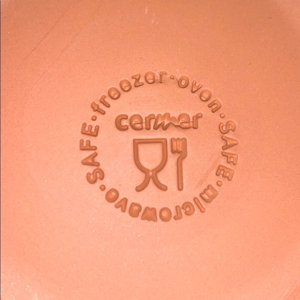 CERMER glazed ceramic Baking Dish  4 x 6/8" - Picture 4 of 4